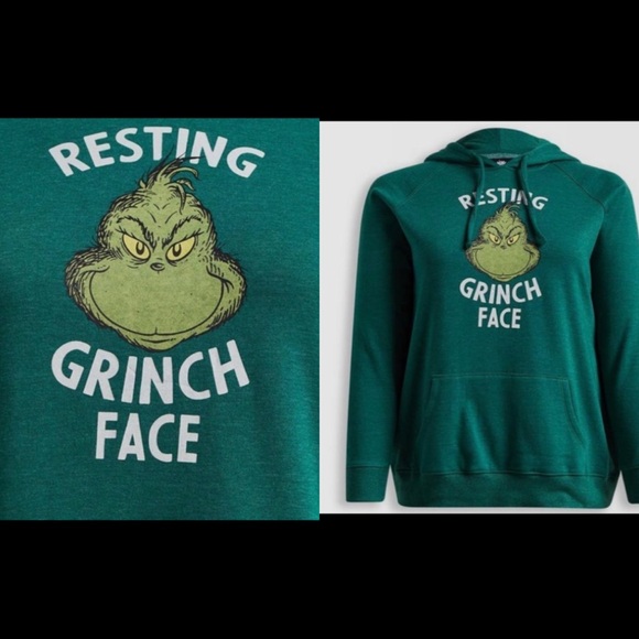 TORRID GRINCH HOODIE GREEN - Picture 1 of 5